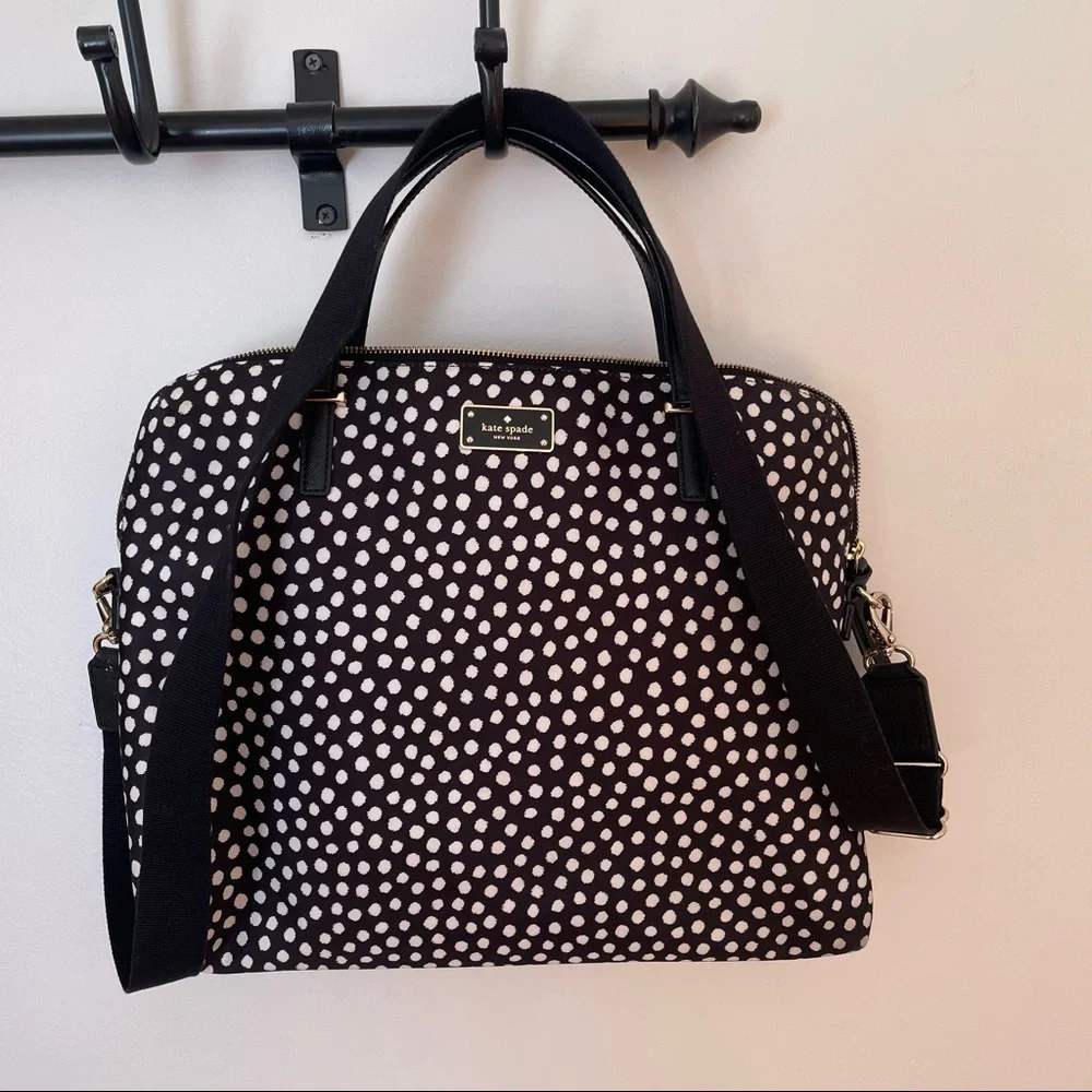 Kate Spade New York Daveney Wilson Road Musical Dots Laptop Shoulder Bag Handbag